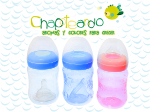 CHAPOTEANDO MAMADERA BOCA ANCHA NATURAL S/ASAS x 250ml
